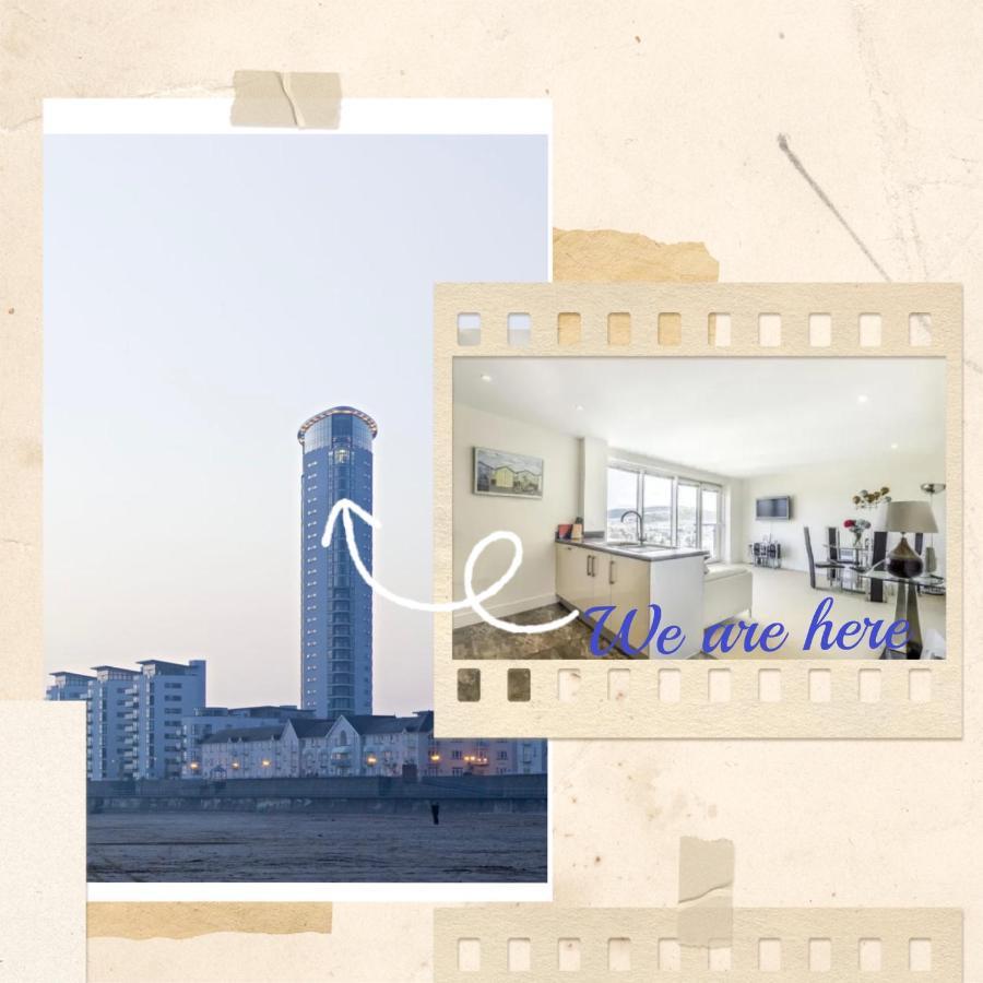 Beach On The Doorstep Meridian Tower Marina Swansea Apartment Ngoại thất bức ảnh
